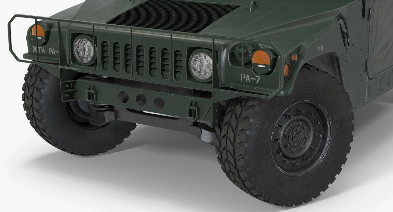 3D Shelter Carrier MSE Car HMMWV m1037 Green