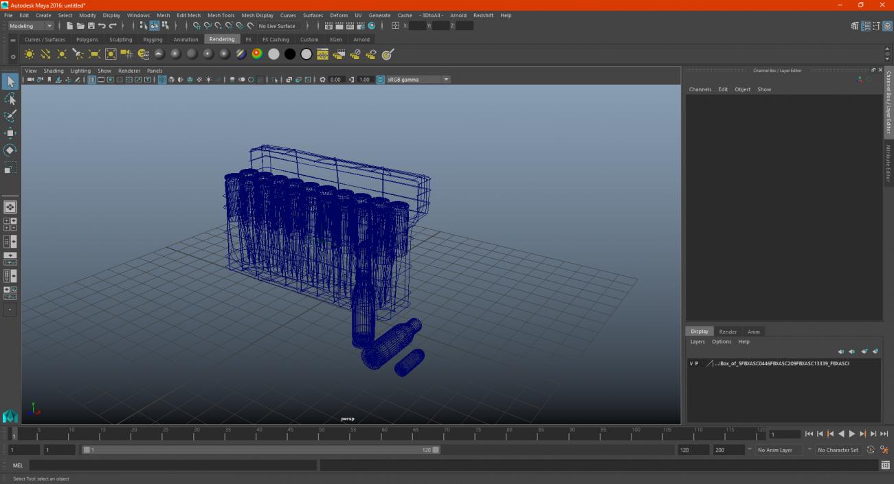 3D model Box of 5.6x39 220 Russian Cartridge