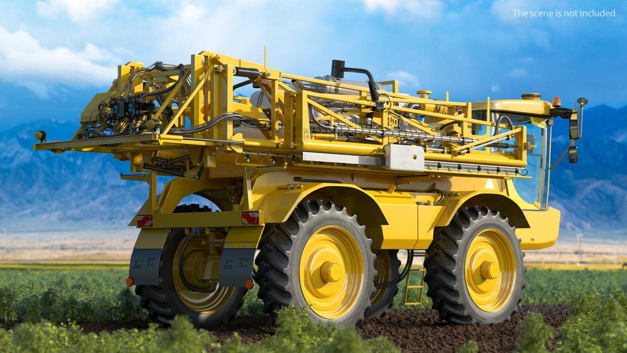 3D Self Propelled Crop Sprayer Clean model