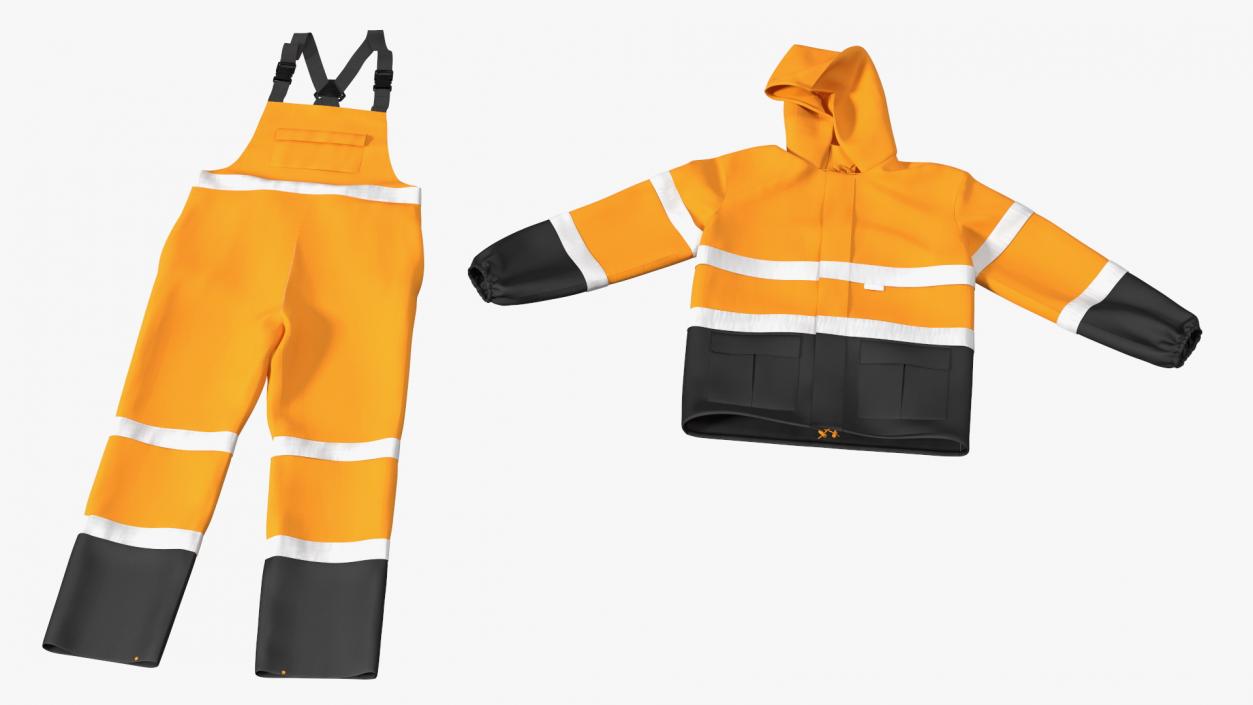 Safety Rain Suit High Visibility 3D