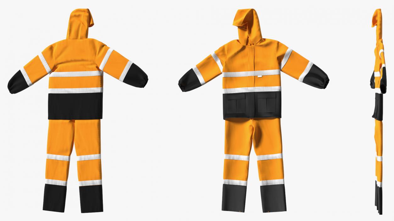 Safety Rain Suit High Visibility 3D