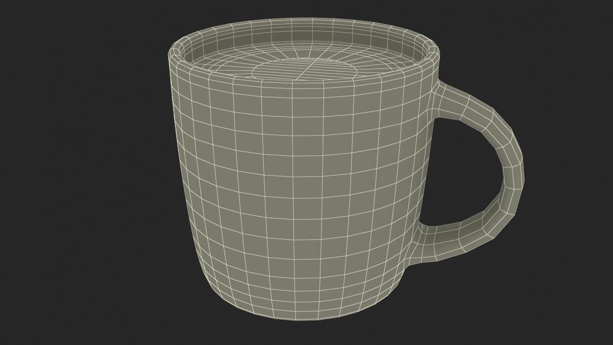 3D Mug of Coffee with Cupcakes Collection model