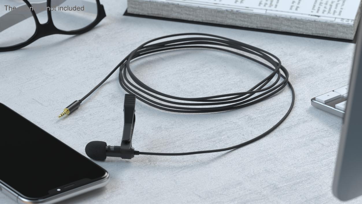 3D model Wired Lavalier Microphone