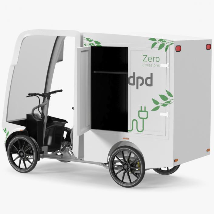 Cargo Bike EAV DPD Rigged for Maya 3D model