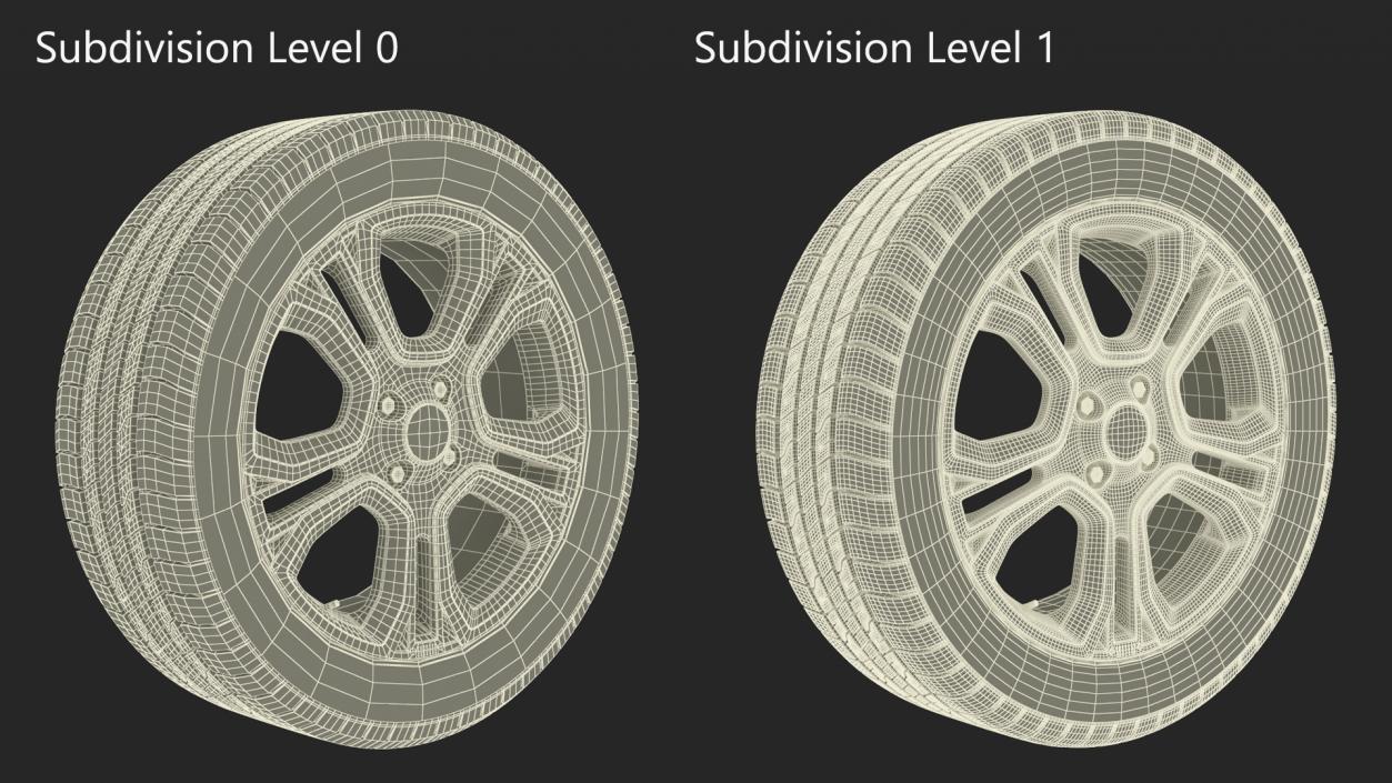 3D model Crossover Wheel