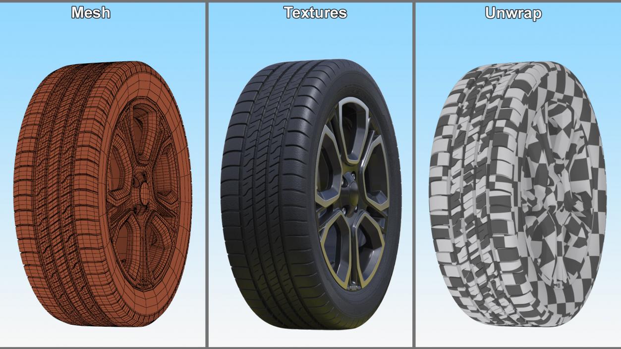 3D model Crossover Wheel