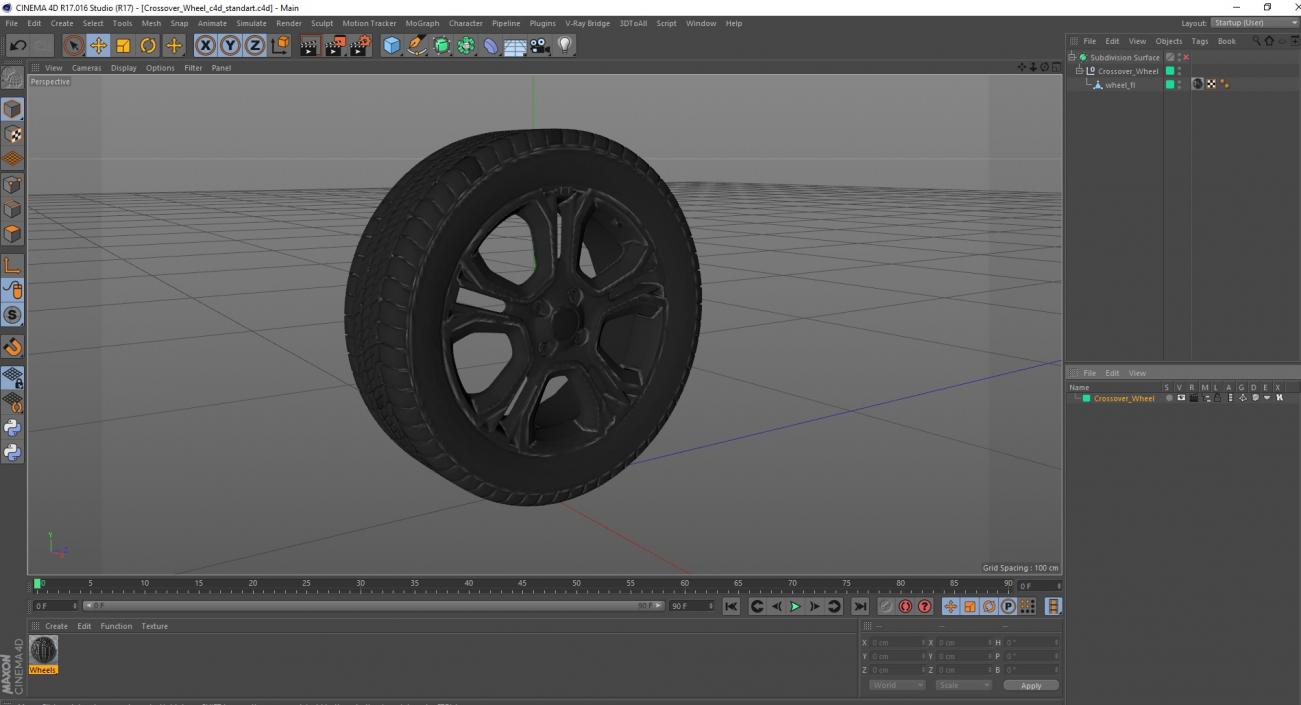 3D model Crossover Wheel