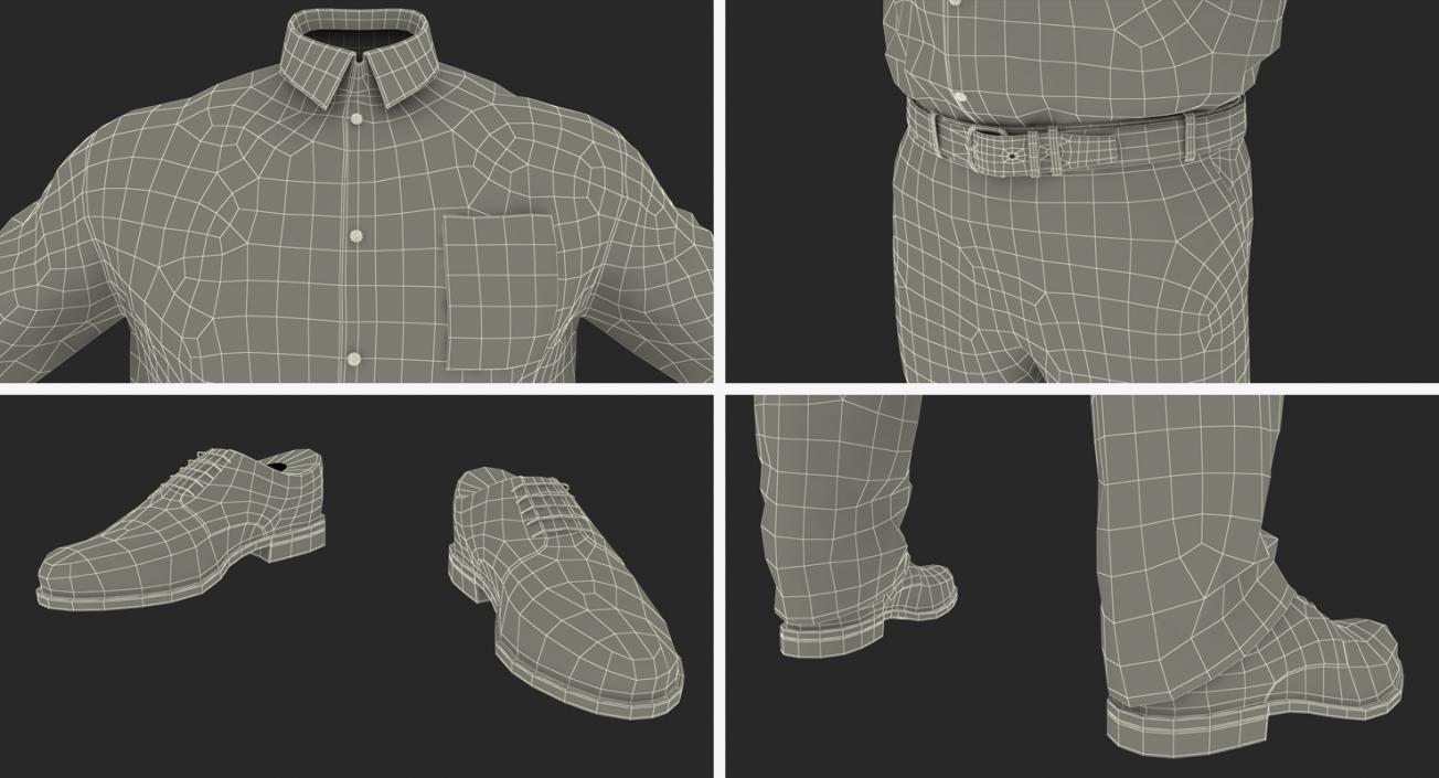 Office Wear for Men 3D model