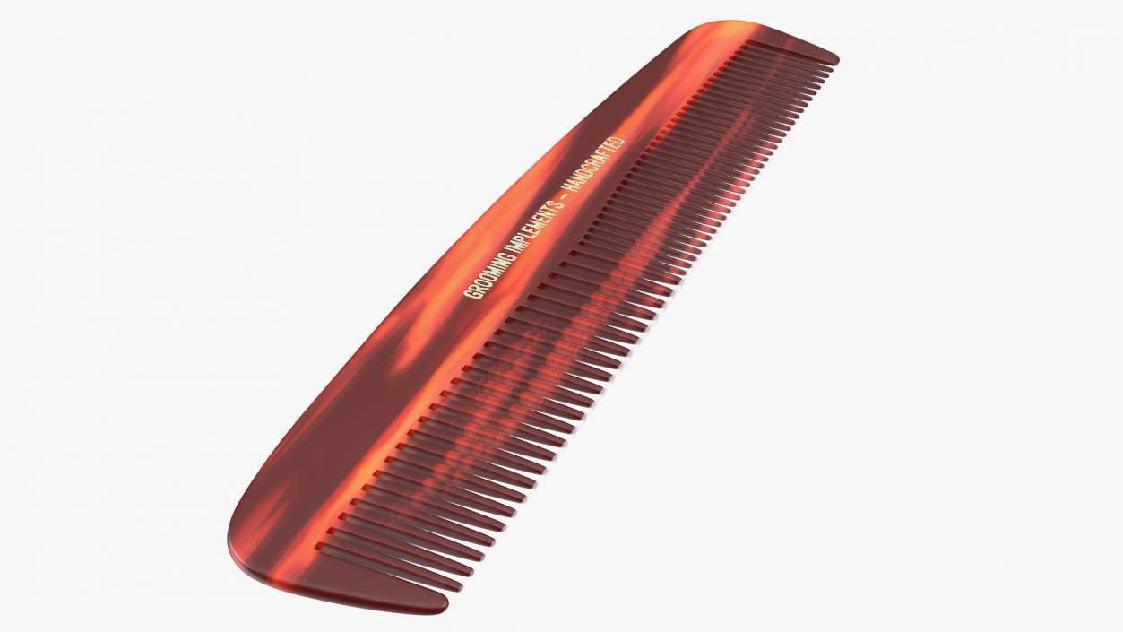 Pocket Comb Brown 3D