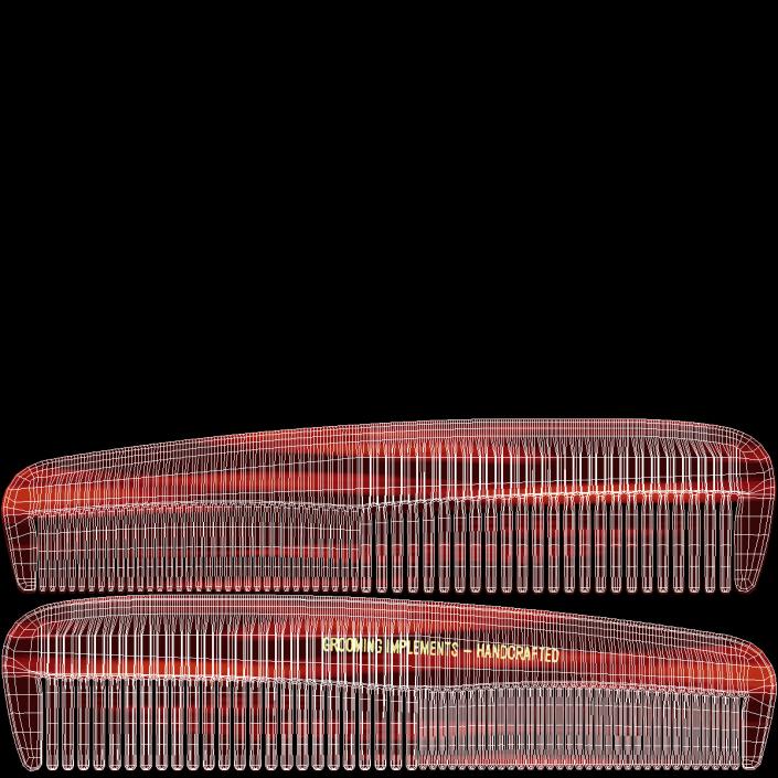 Pocket Comb Brown 3D