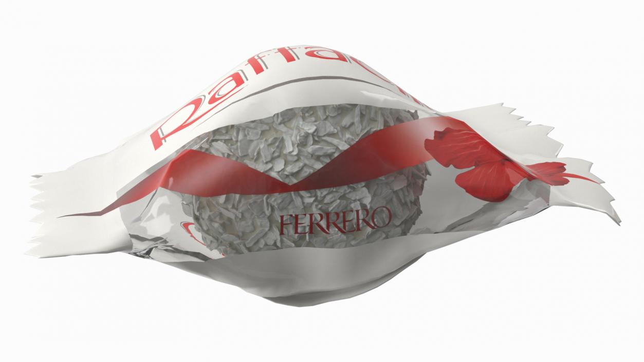 Ferrero Raffaello Candy in Wrapper 3D model