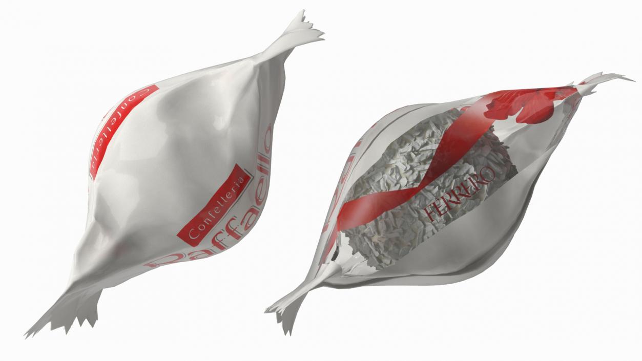 Ferrero Raffaello Candy in Wrapper 3D model