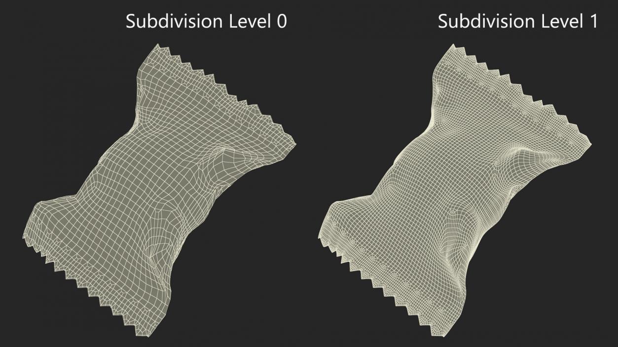 Ferrero Raffaello Candy in Wrapper 3D model