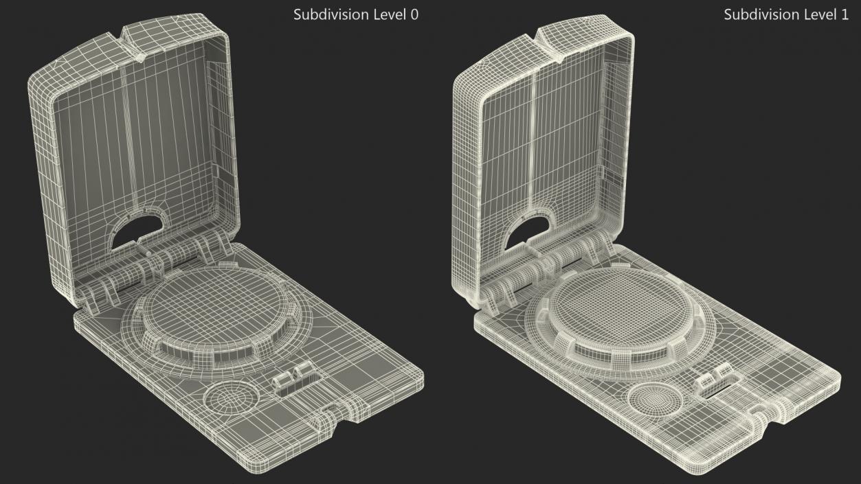 Mirror Compass Open 3D model