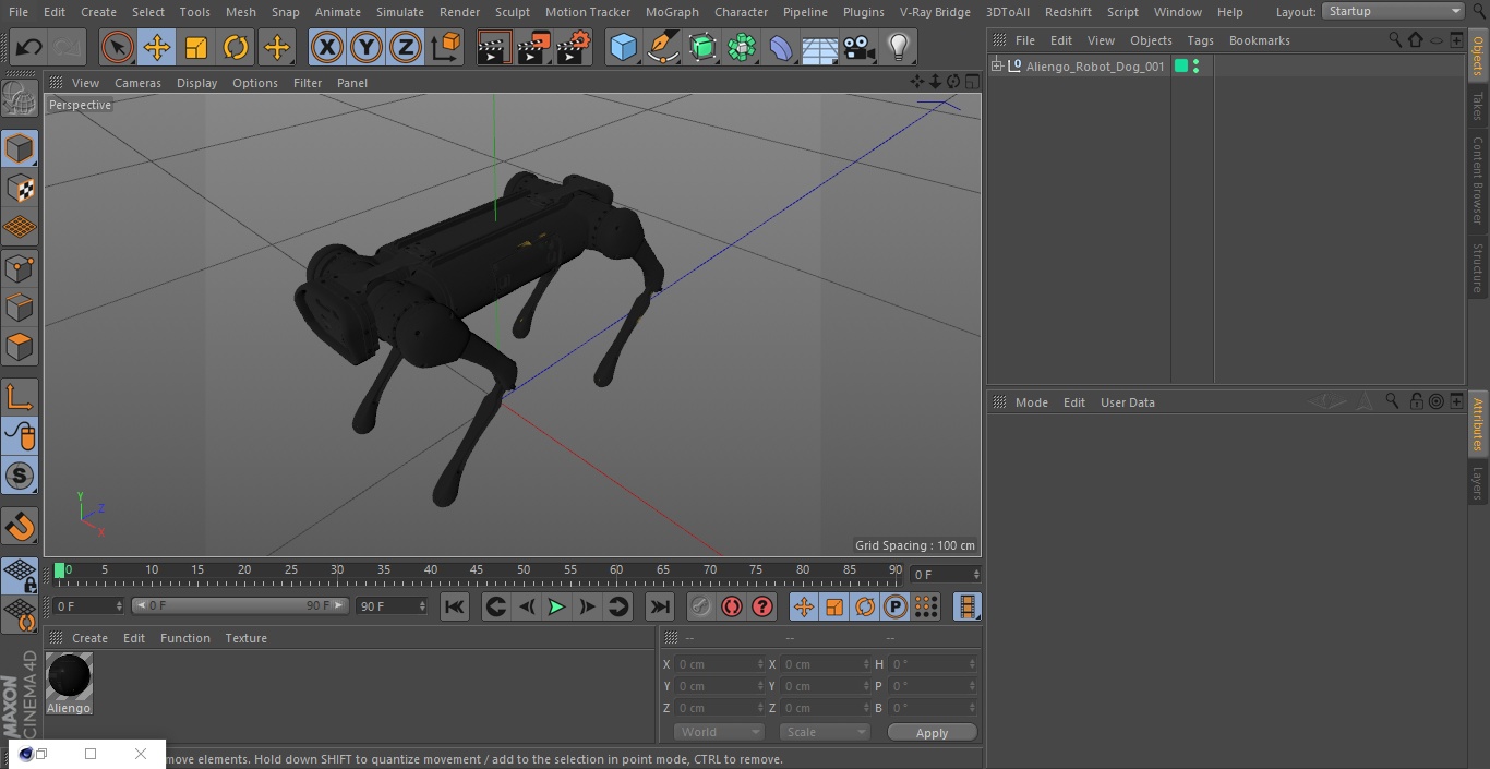 Aliengo Robot Dog 3D