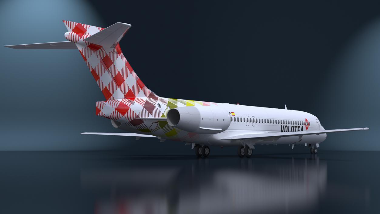 Volotea Boeing 717-200 Commercial Jet 3D