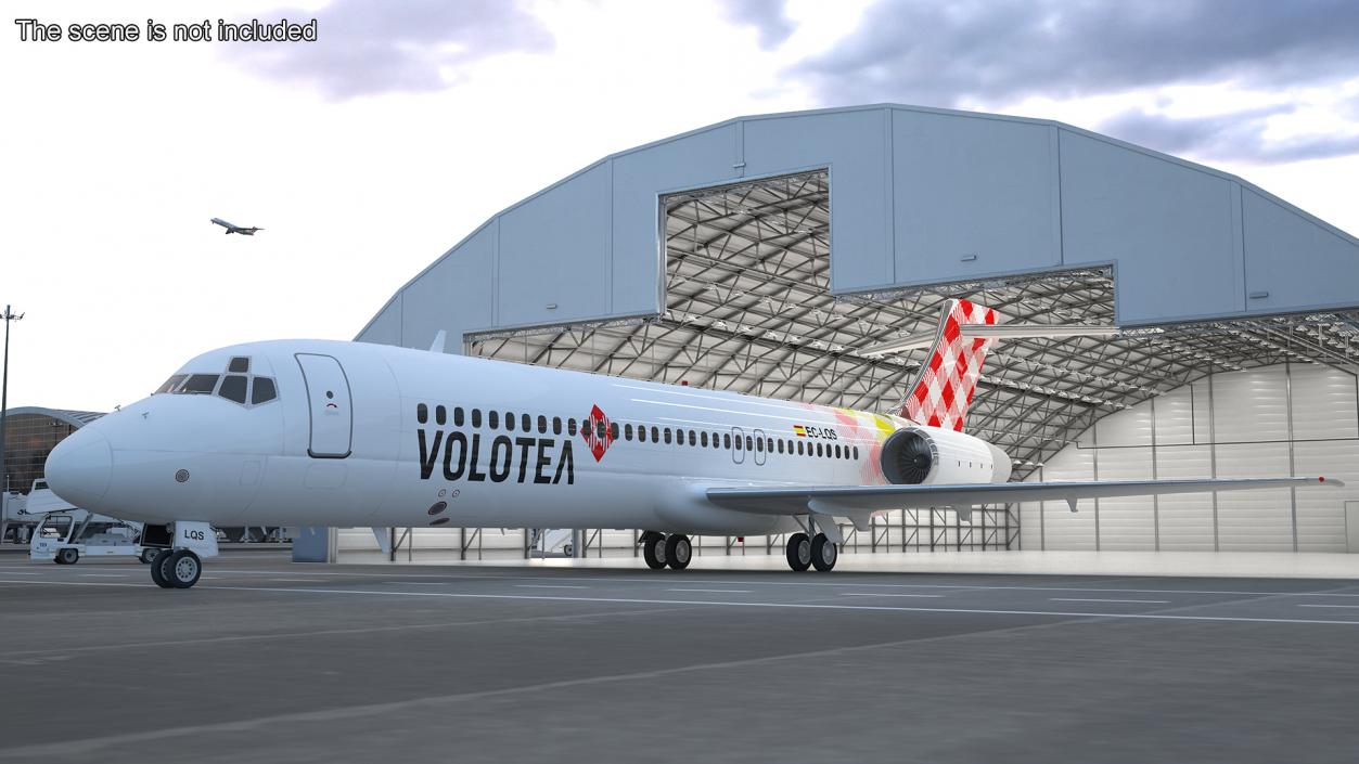 Volotea Boeing 717-200 Commercial Jet 3D