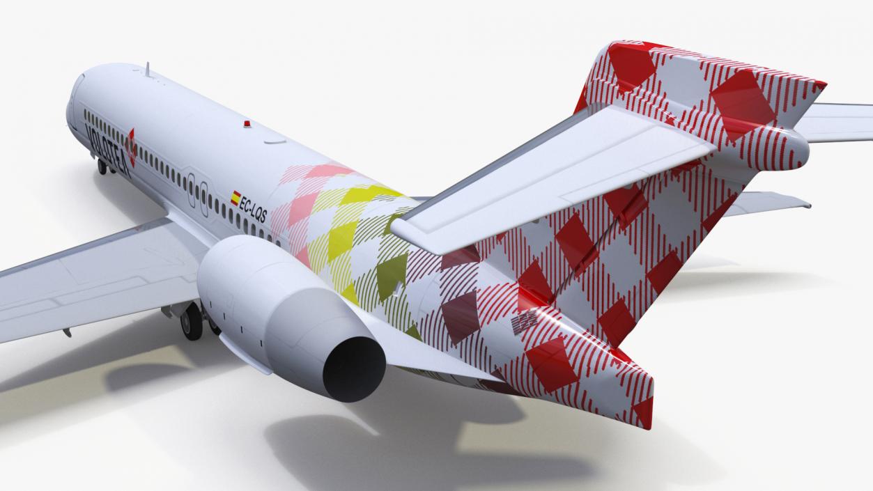 Volotea Boeing 717-200 Commercial Jet 3D