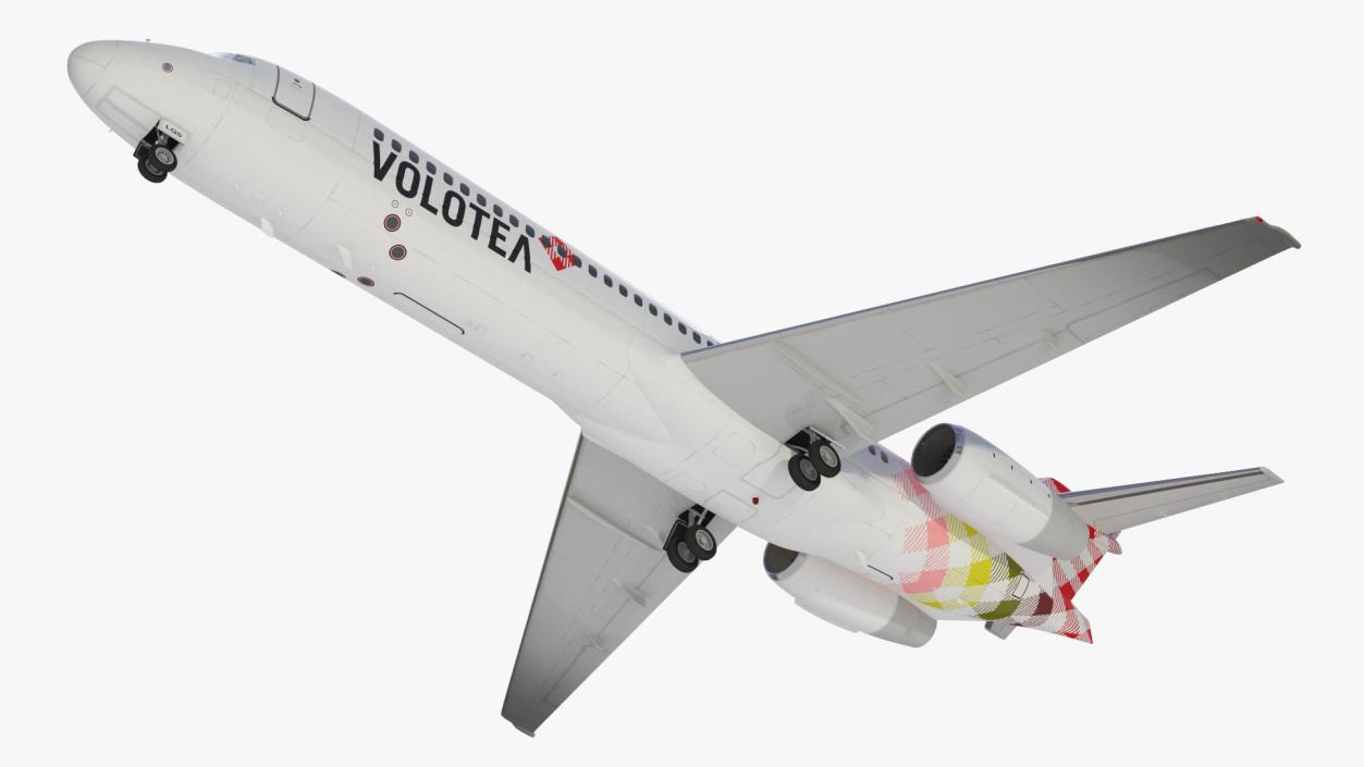 Volotea Boeing 717-200 Commercial Jet 3D