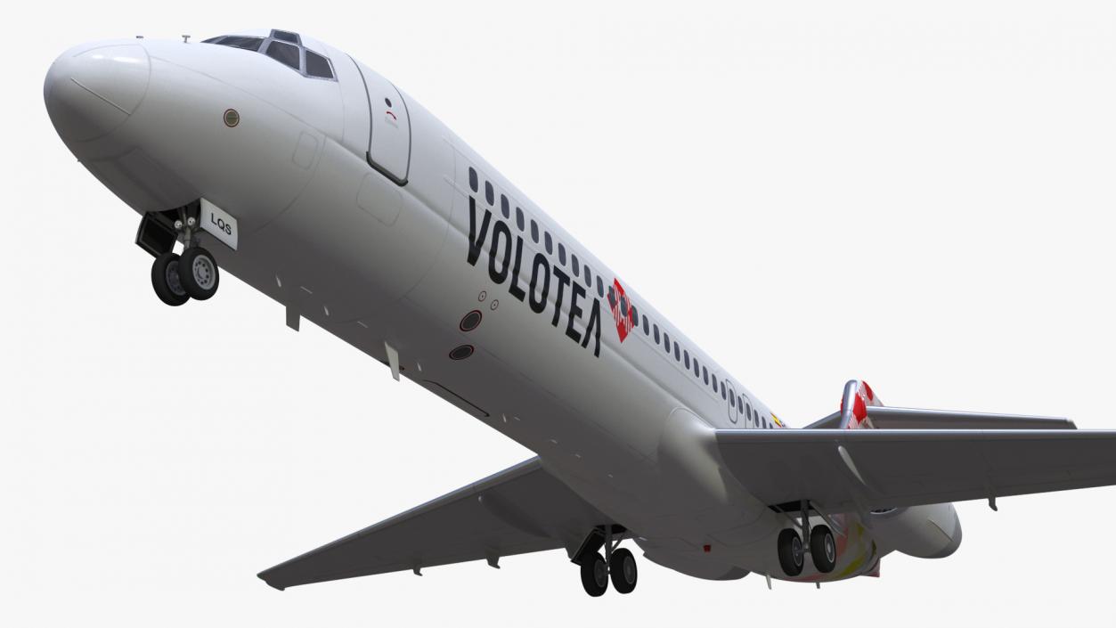 Volotea Boeing 717-200 Commercial Jet 3D