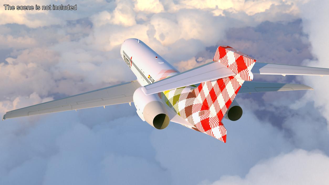 Volotea Boeing 717-200 Commercial Jet 3D