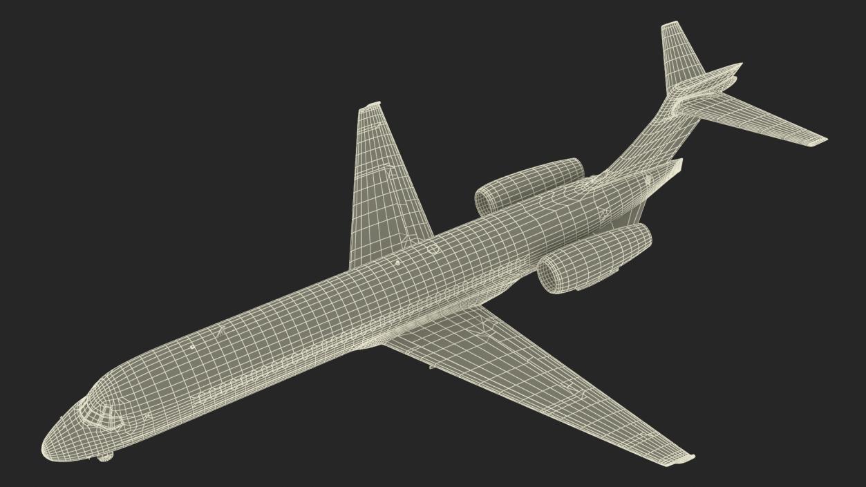 Volotea Boeing 717-200 Commercial Jet 3D