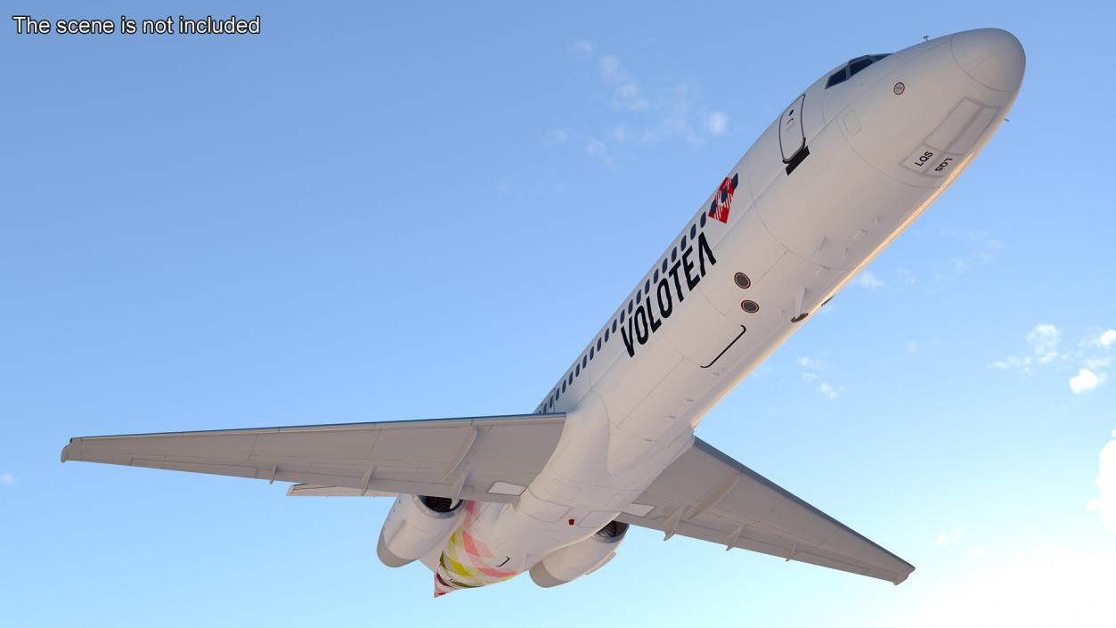 Volotea Boeing 717-200 Commercial Jet 3D