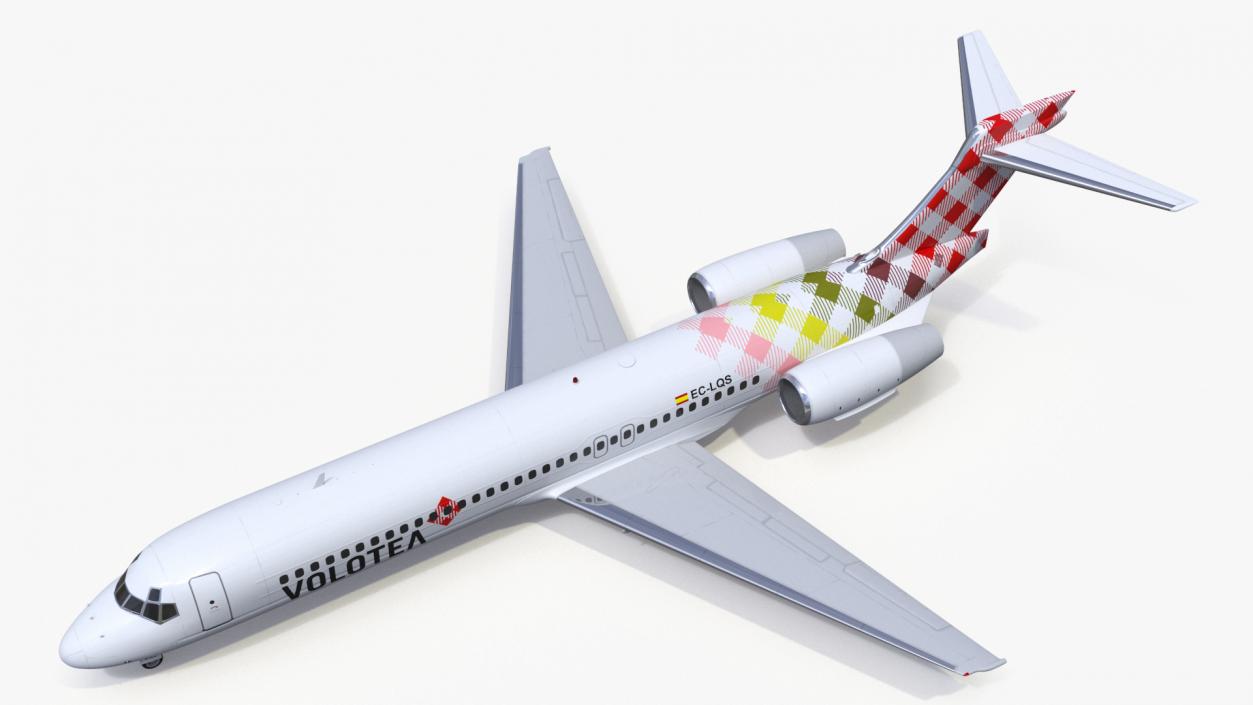 Volotea Boeing 717-200 Commercial Jet 3D