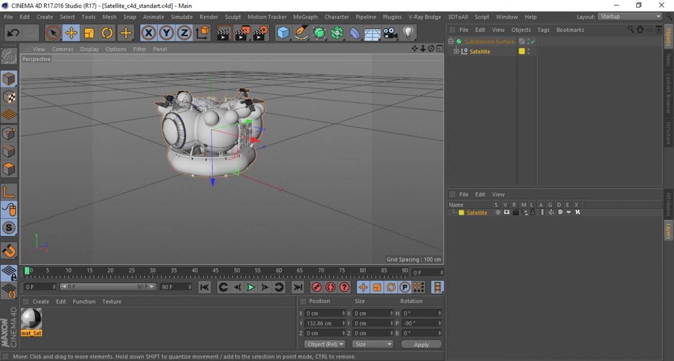 Satellite 3D model