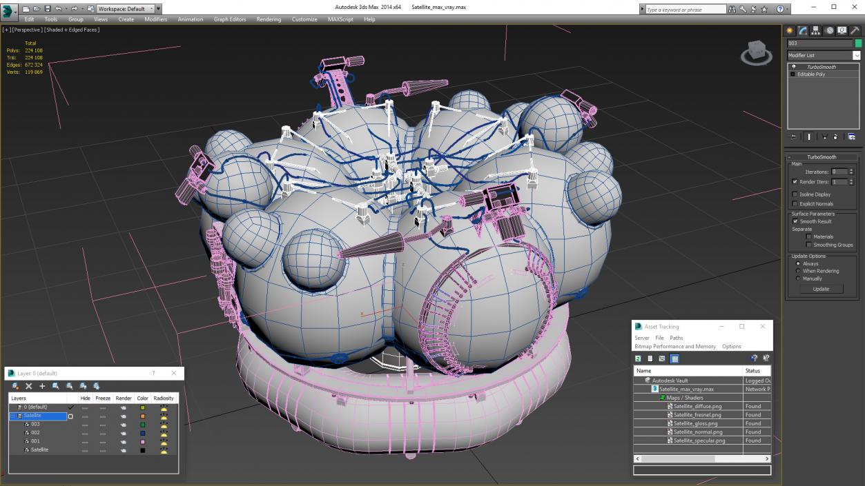 Satellite 3D model