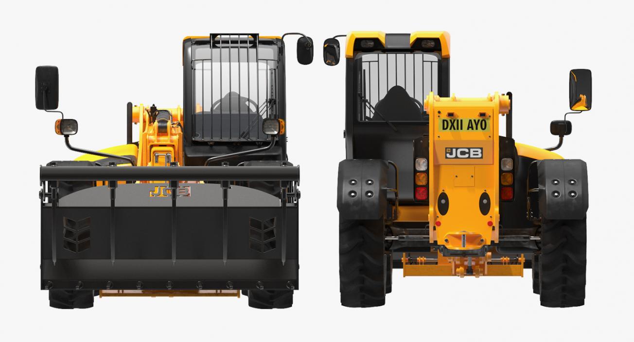 3D Hydraulic Telehandler Forklift JCB 535 model