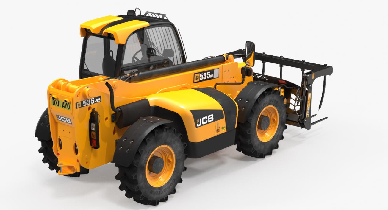 3D Hydraulic Telehandler Forklift JCB 535 model