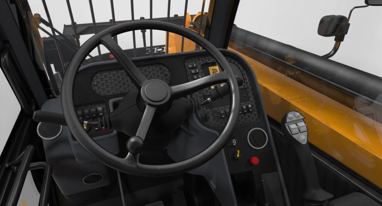 3D Hydraulic Telehandler Forklift JCB 535 model