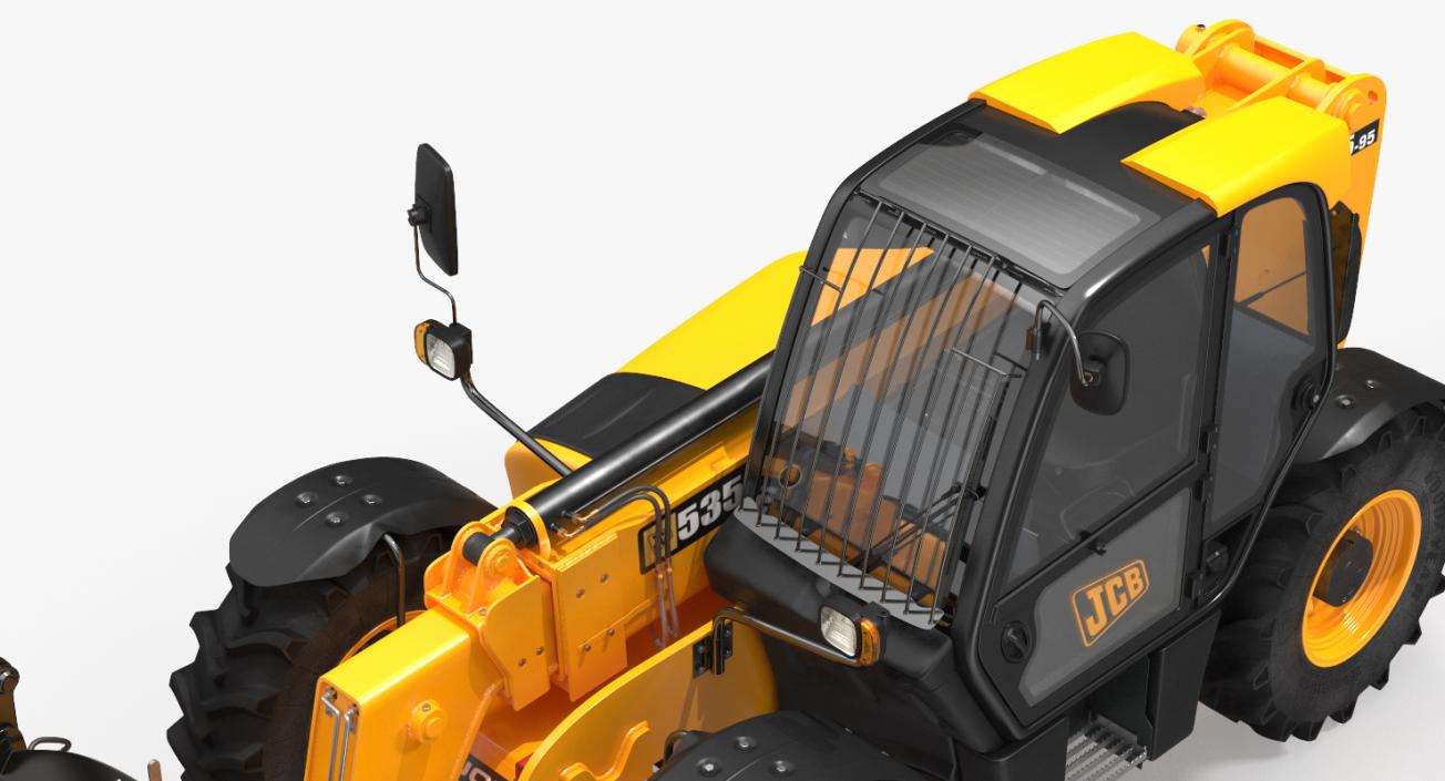 3D Hydraulic Telehandler Forklift JCB 535 model