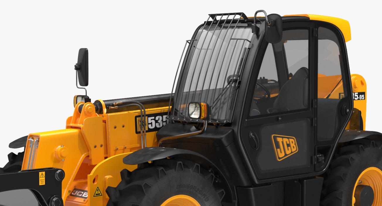 3D Hydraulic Telehandler Forklift JCB 535 model