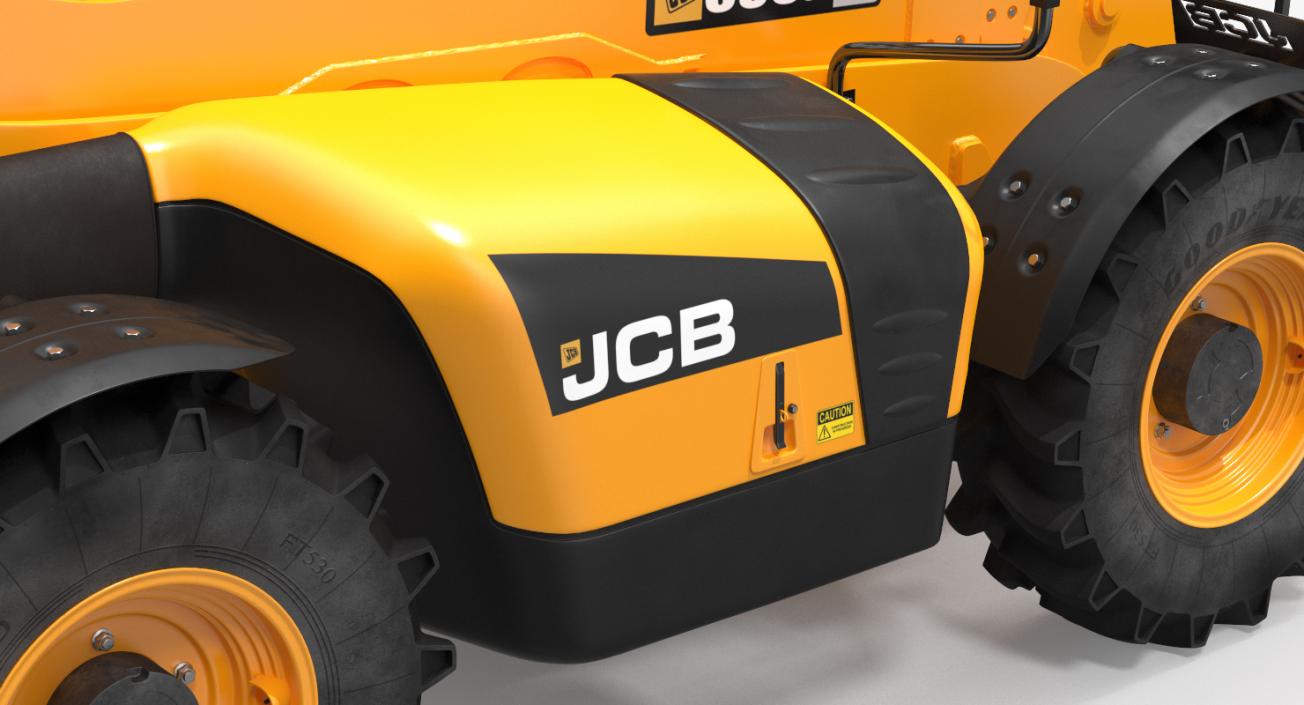 3D Hydraulic Telehandler Forklift JCB 535 model