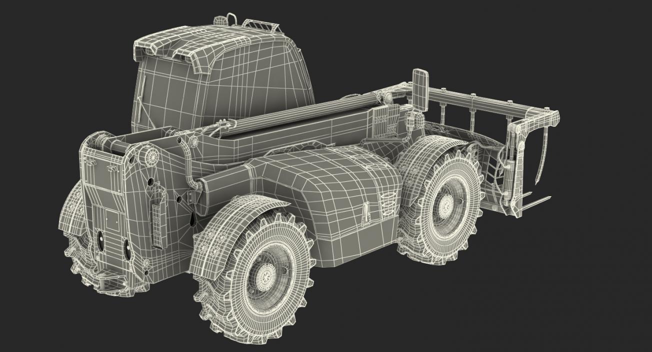 3D Hydraulic Telehandler Forklift JCB 535 model