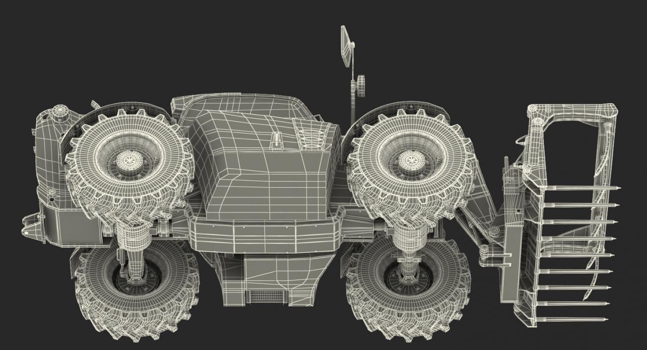 3D Hydraulic Telehandler Forklift JCB 535 model