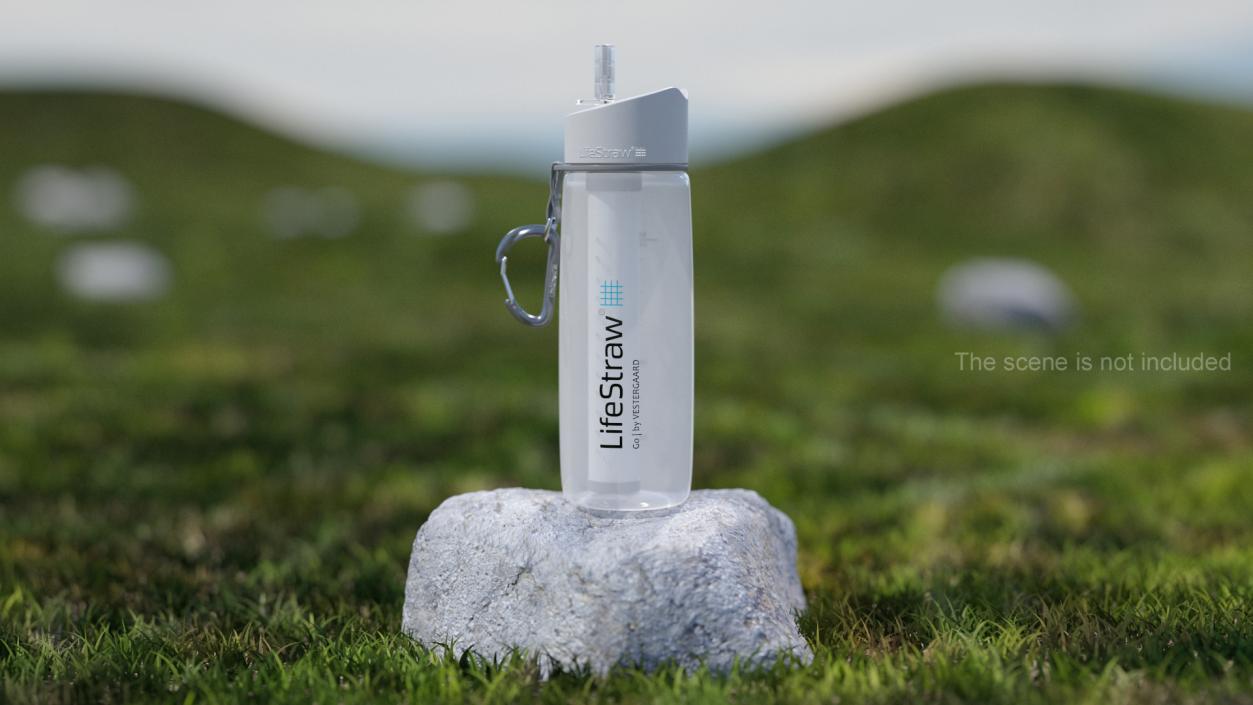 3D model Bottle LifeStraw Go Clear