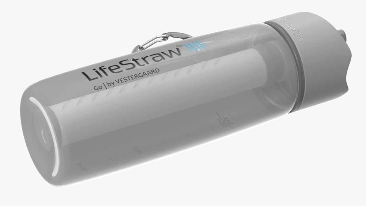 3D model Bottle LifeStraw Go Clear