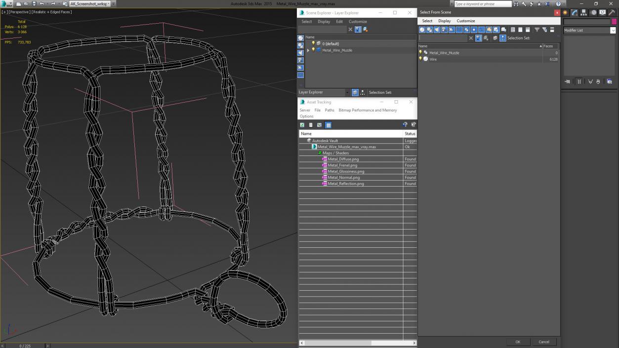 Metal Wire Muzzle 3D