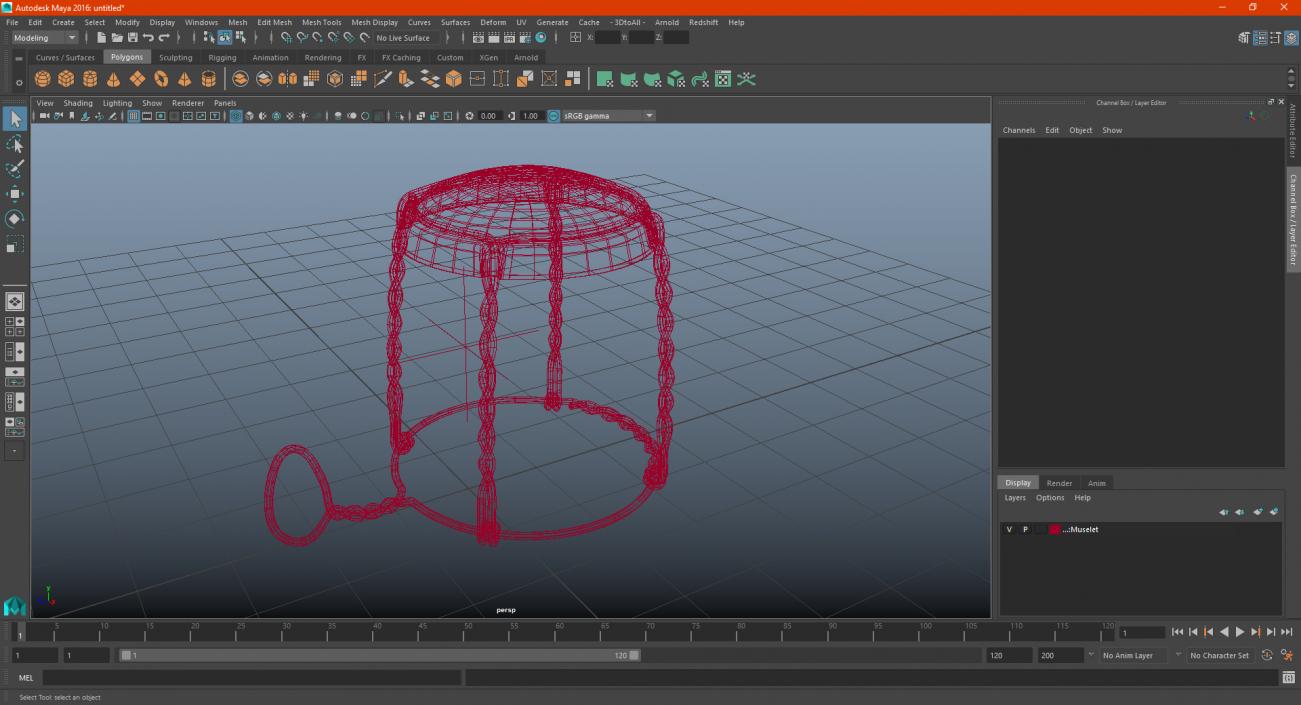 Metal Wire Muzzle 3D