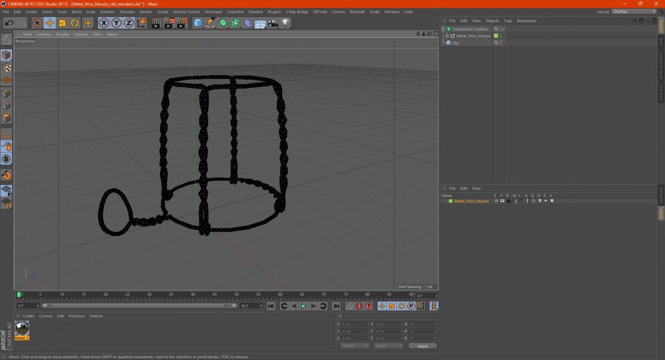 Metal Wire Muzzle 3D