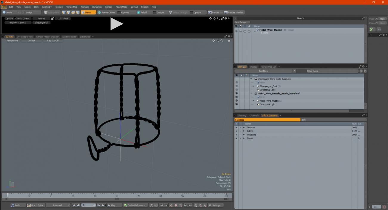 Metal Wire Muzzle 3D