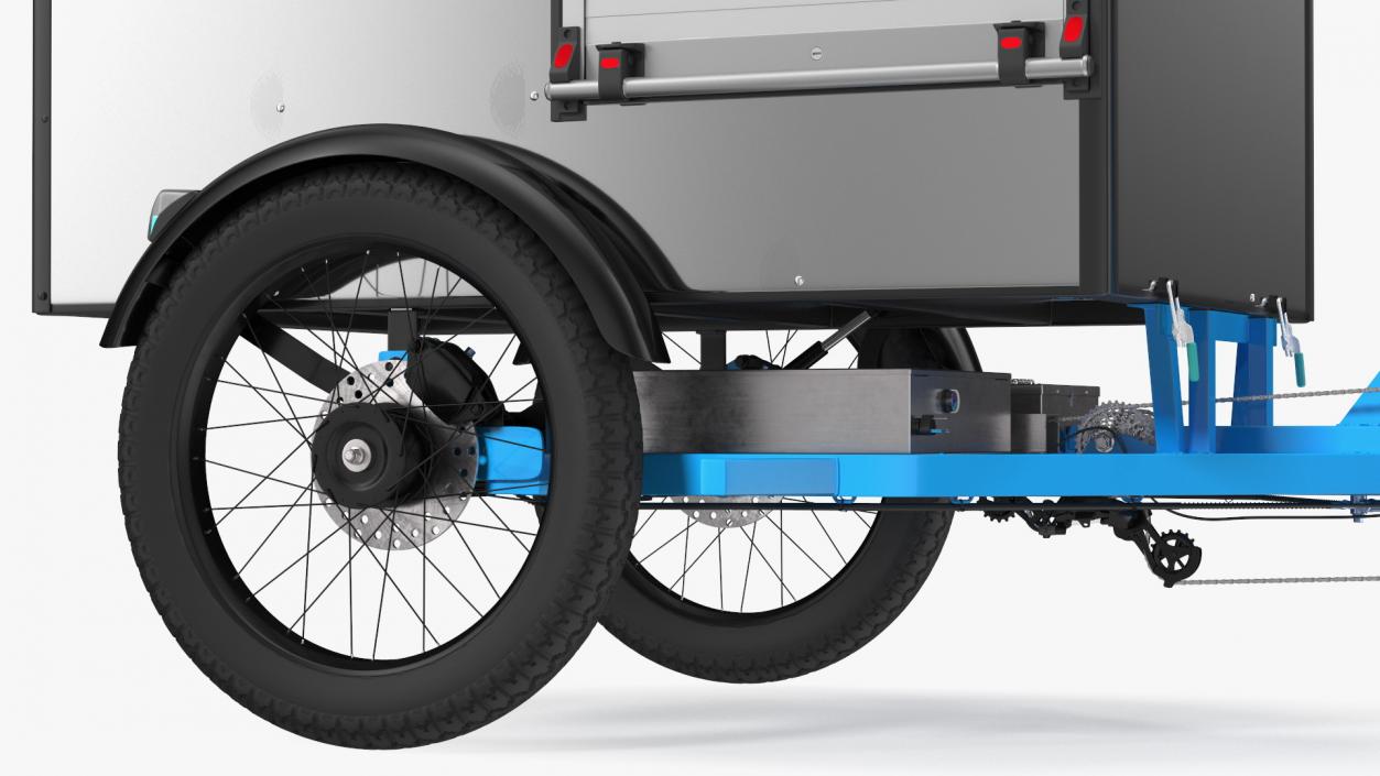 3D Commercial Grade Electric Trike with Cargo Box