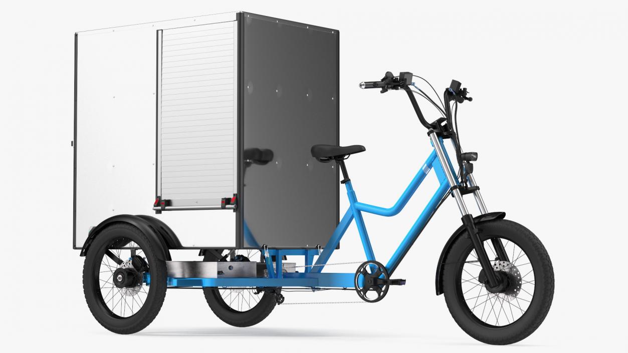 3D Commercial Grade Electric Trike with Cargo Box