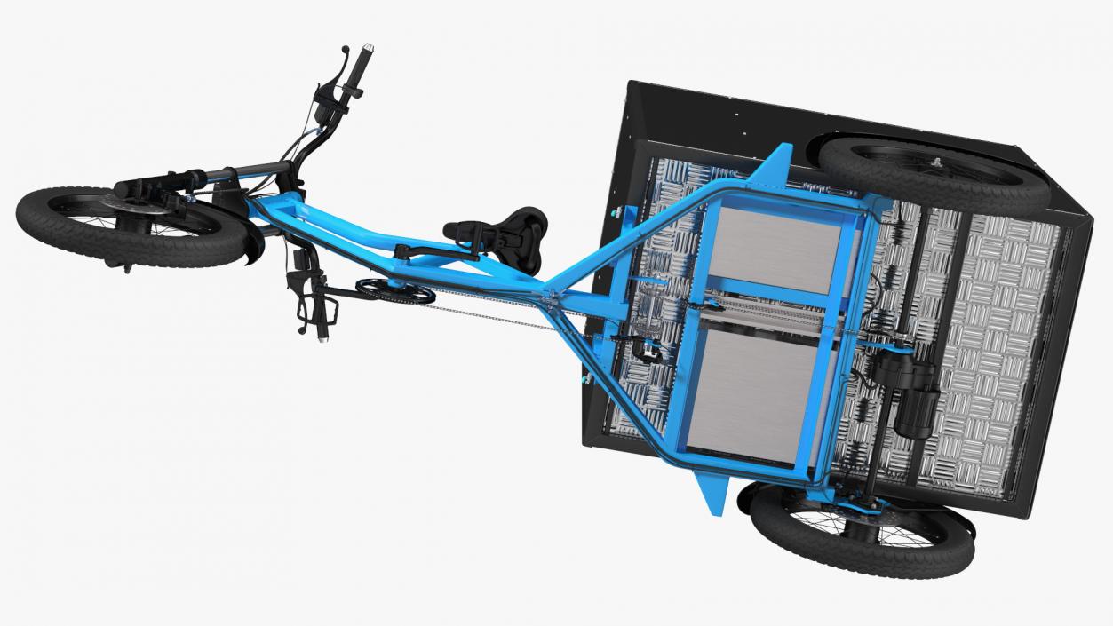 3D Commercial Grade Electric Trike with Cargo Box