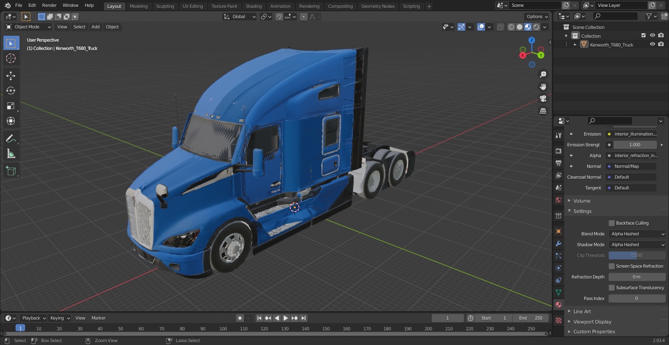 Kenworth T680 Truck 3D model