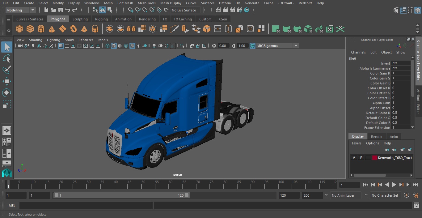 Kenworth T680 Truck 3D model