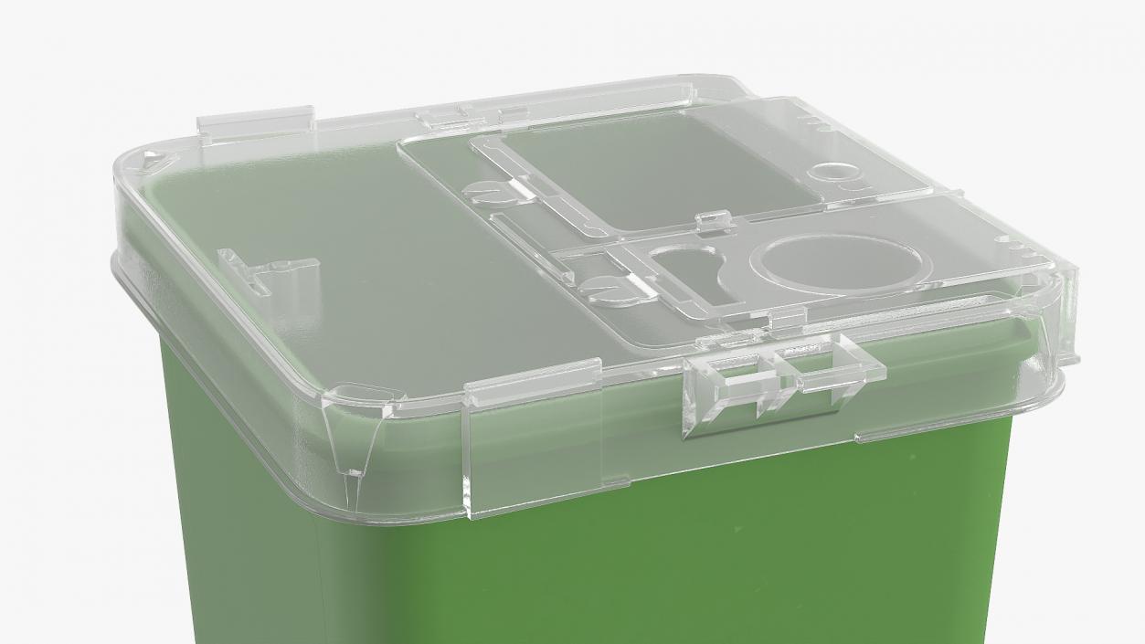 Tabletop Plastic Waste Container 3D